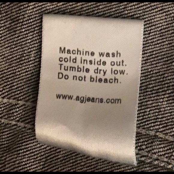 AG  Women's Distressed Denim Jacket Size Large Excellent Condition - Picture 4 of 5